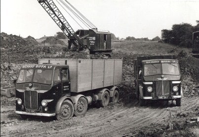 Biffa trucks on one of the firm's landfill sites